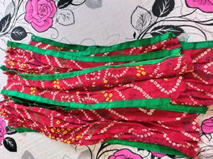Combo Of Triple Colour &amp; Beautiful Bandhni Lace