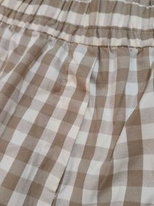 Cute Gingham Checkered Pants