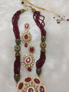 Ruby Necklace Set