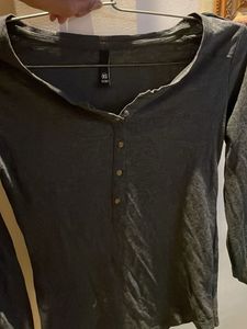 Grey 3/4 Sleeve Top