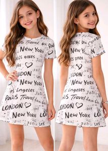 Girls' New York Print Dress