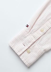 Pink Striped Oversized Shirt
