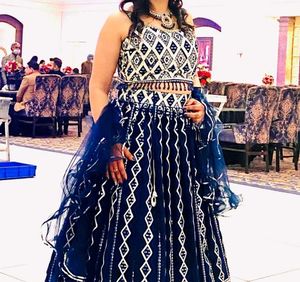 Stunning Royal Blue Lehenga Choli