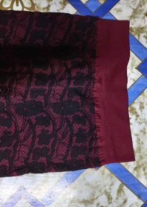 Maroon Patterned Leggings
