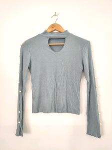 Busem Blue Fitted Top ( Women)