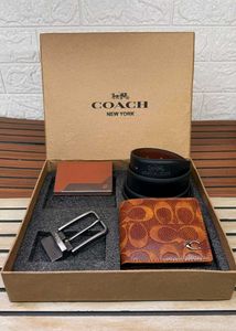 coach belt wallets set