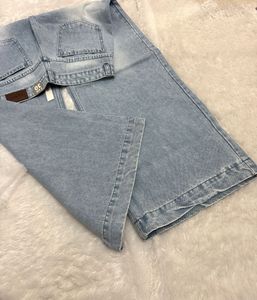 Wide Leg Denim Jeans