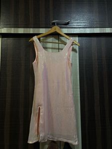 Sparkly Pink Mini Dress