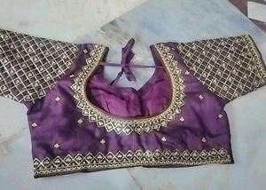 Embroidered Silk Blouse