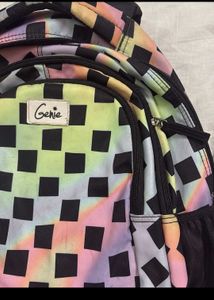 Genie Tie-Dye Checkered Backpack
