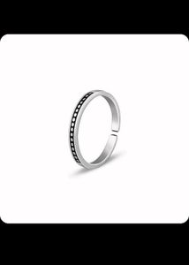 Oxidised Silver Bead Toe Rings