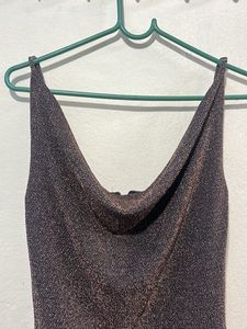 Sparkly Ruched Mini Dress