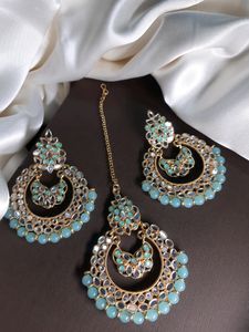Beautiful Mangtika With Gorgeous Earrings 👌👌 TOTALLY New👌