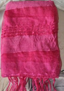 Vibrant Pink Textured Dupatta