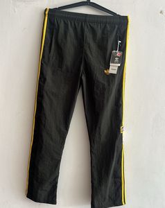 Adidas Track Pants Black Yellow Stripes