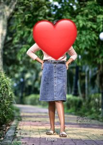 Side Slit Denim Skirt Knee Length With Button .