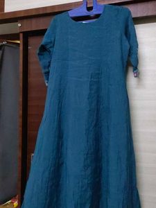 Embroidered Teal Kurta
