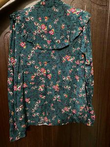 Floral Ruffle Blouse