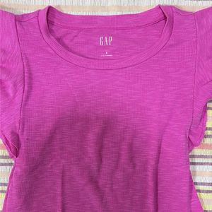 Pink Flutter Sleeve Y2k Top
