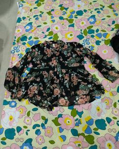 Boho Floral Peplum Top