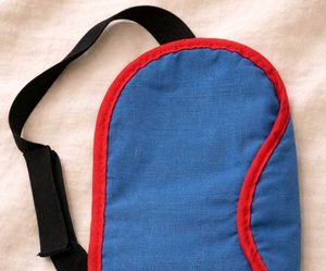 Soft Blue Sleep Eye Mask with Adjustable Strap