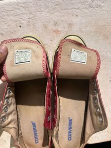 converse all star red canvas shoes