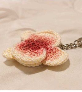 Handmade Crochet Flower Keychain