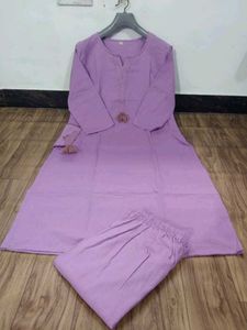 Lavender Kurta Set with Palazzo Pants