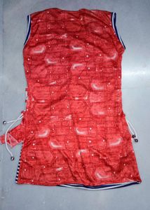 Coral &amp; Stripe Sleeveless Top