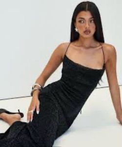 Sparkly Black Mini Dress