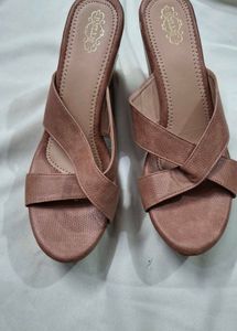 Stylish Brown Wedge Sandals