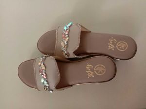 crystal nude heels
