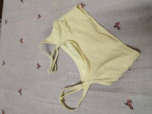 Light Yellow Sports Bra