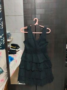 Chic Black Tiered Ruffle Dress