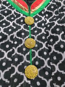 Patterned Anarkali Kurta