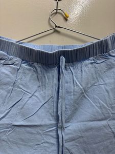 Light Blue Button-Down Shirt with shorts