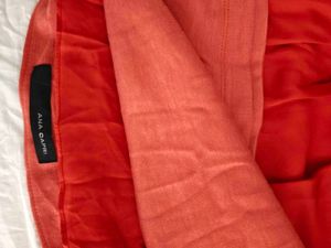 European brand ! luxury Chic orange Layered Dress