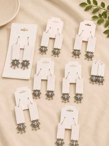 8 Light weight canvas base dangle earrings