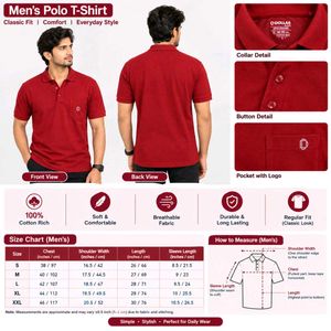 Men's Red Polo T-Shirt