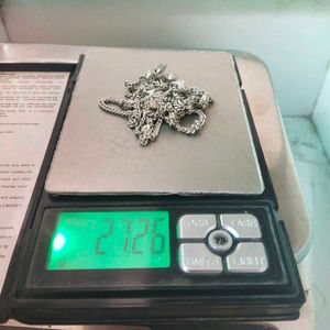 AJ97 Pure Silver Double Line Kids Kamarbandh Chain