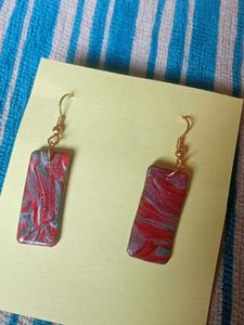 Handmade Marble Effect Earrings