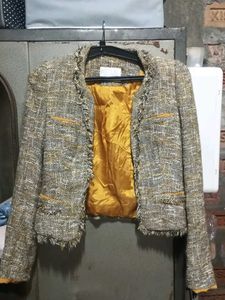 Elegant Tweed Cropped Jacket