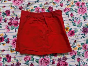Cute Cherry Red Skirt
