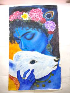 Krishna Ji Canvas Painting