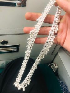 Pure Silver Payal (wt:-122.000g)