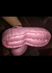 Cute Pink Clogs with "Love" Charm