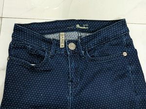 Classic Polka Dot Skinny Jeans