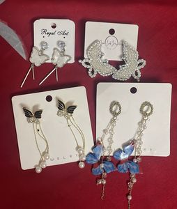 Set of 4 Butterfly Earrings