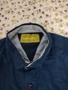 Timberland Men's Blue Button-Up Shirt