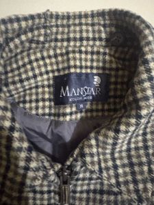 Men's Vintage Houndstooth Bomber Jacket